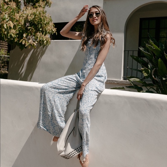Free People Dresses & Skirts - FREE PEOPLE SUGAR SANDS WIDE-LEG OVERALLS